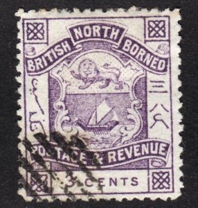 North Borneo Scott 38 VF CTO. Genuine issue. Lot #B.  FREE...