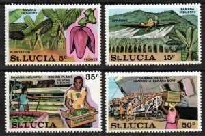 St. Lucia Sc #341-344 Mint Hinged