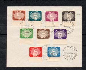 Israel Scott #J12-20 3rd Postage Dues Full Tabbed FDC with Certificate!!