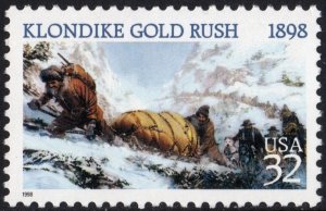 SC#3235 32¢ Klondike Gold Rush Centennial Single (1998) MNH