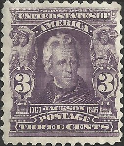 # 302 Bright Violet Mint FAULT Andrew Jackson