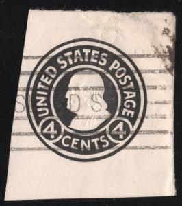 SC#U440 4¢ Franklin Cut Square (1916) Used