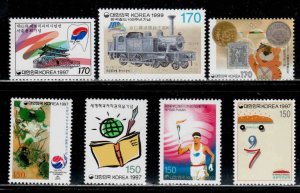 Korea # 1898-99, 1902, 1911, 1916, 1968, 2048 ~ Check #'s ~ Mint, NH (19...