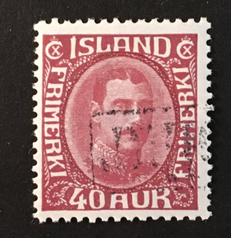 Iceland Sc. #184, used, revenue cancel