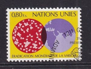 United Nations Geneva  #74 cancelled  1978   eradication of smallpox  80c