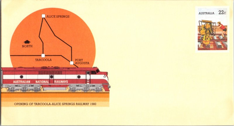 Australia, Worldwide Postal Stationary, Trains