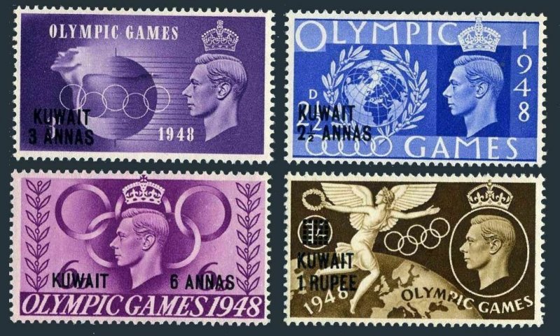 Kuwait 84-87,MNH.Michel 77-80. Olympics Wembley-1948.Globe,Torch.