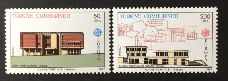 Turkey 1987 #2379-80, MNH, CV $35