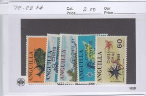 Anguilla 78-82 Christmas mnh