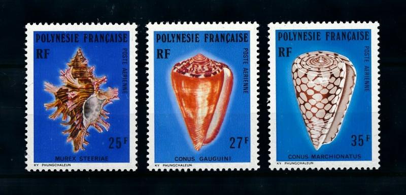 [99368] French Polynesia 1977 Marine Life Seashells  MNH