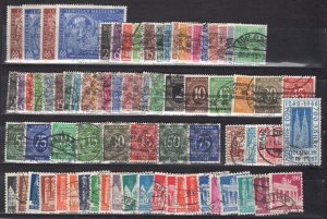 GERMANY 1945-1948 ALLIED OCCUPATION ZONES LOVELY COLLECTION MNH/MH/VFU