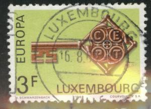 Luxembourg Scott 466 Used 1968 Europa stamp