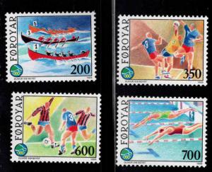 FAROE ISLANDS Scott 193-196 MNH** island games set