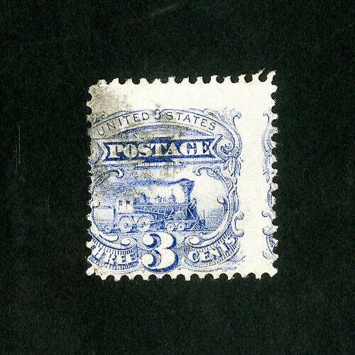 US Stamps # 114 Strong shift error w/ partial on right used