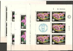 Venezuela #C1055-60 Mini-Sheets MNH VF CV $37.50 (2230L)  