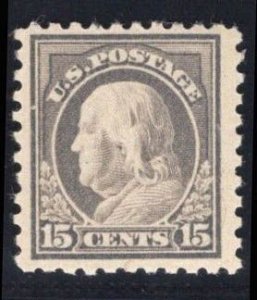 MOMEN: US STAMPS #437 15c P10 MINT OG H LOT #78492-13