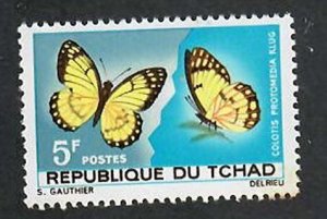 Chad; Scott 139;  1967;  Unused; NH; Butterflies