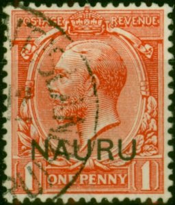 Nauru 1916 1d Carmine-Red SG2c Fine Used