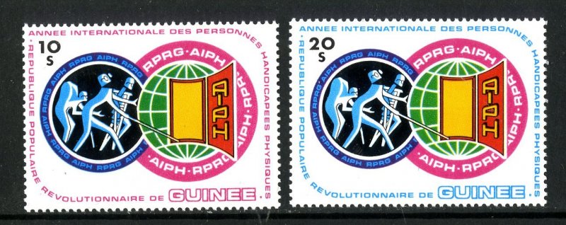 Guinea MNH 850-1 International Year Of The Handicapped SCV 5.50