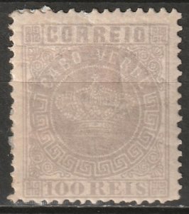 Cape Verde 1877 Sc 7 MH* disturbed gum perf 12.5