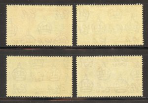 Antigua Scott 77-80 MNHOG - 1935 Silver Jubilee Issue - SCV $32.50