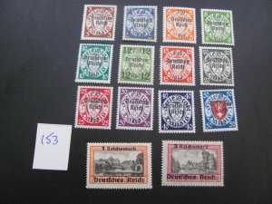 Germany 1939 MNH DANZIG  SET VF/XF 220 EUROS (153)