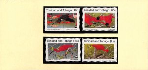 Trinidad and Tobago WWF World Wild Fund for Nature MNH stamps scarlet ibis birds