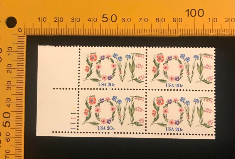 1951 Plate Block of 4, MNH