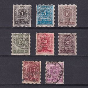 FRENCH MOROCCO 1917, Sc# J27-J34, Postage Due, Used