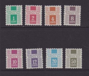 Singapore 1968 SG D1-D8 set of 8 MH