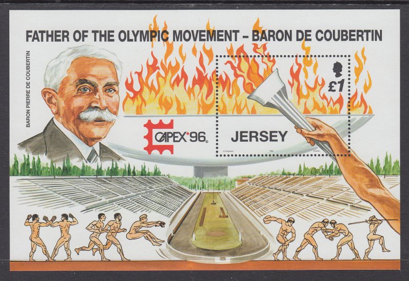 Jersey 760 Olympics Souvenir Sheet MNH VF