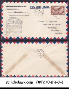 CANADA - 1936 CANADA AIR MAIL - NATASHQUAN to RIMOUSKI FFC