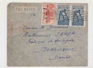 french colonies 1950 multi  stamps cover ref r16003