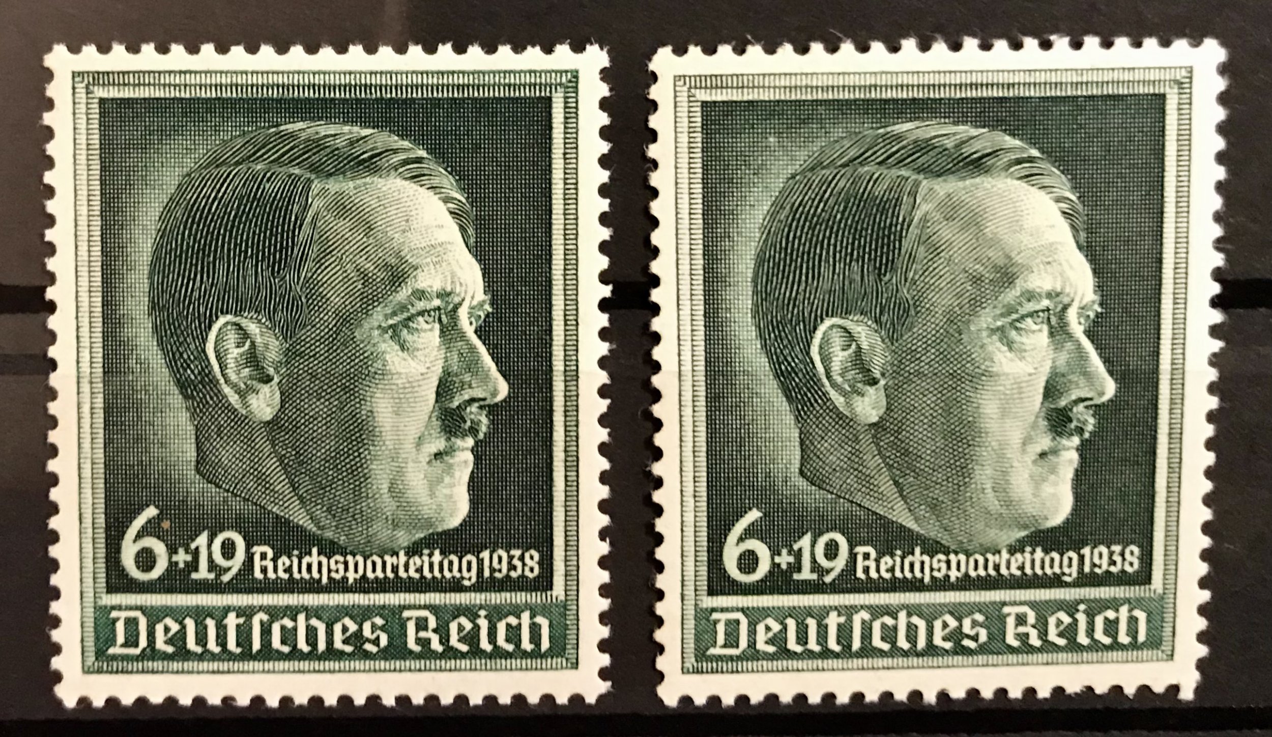 German Empire: 1938 Hitler Stamp both Gum Types Mint | Europe - Germany ...