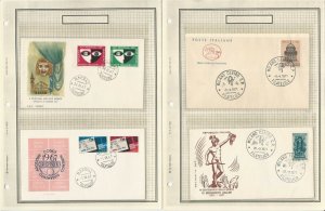 Italy Covers Stamp Collection Lot, 18 Different, JFZ