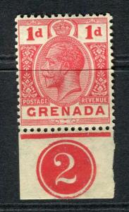 GRENADA; 1920s GV issue Mult. Script issue Mint hinged Control Marginal 1d.