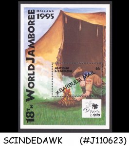 BARBUDA - 1995 18th WORLD JAMBOREE HOLLAND / SCOUTS - MIN/SHT MNH
