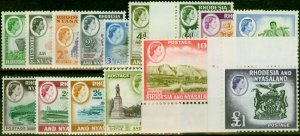 Rhodesia & Nyasaland 1959-62 Set of 15 SG18-31 V.F MNH