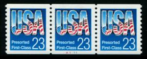 2606 US 23c USA Presort coil, MNH PNC3 #A1111