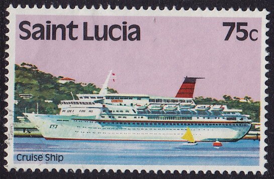 St. Lucia - 1980 - Scott #511 - used - Cruise Ship