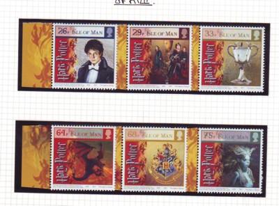 Isle of Man  Sc 1121-6 2005 Harry Potter Goblet of Fire stamp set mint NH