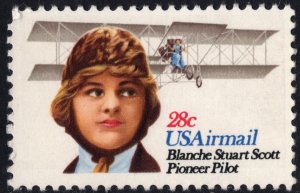 SC#C99 28¢ Blanche Stuart Scott (1980) MNH