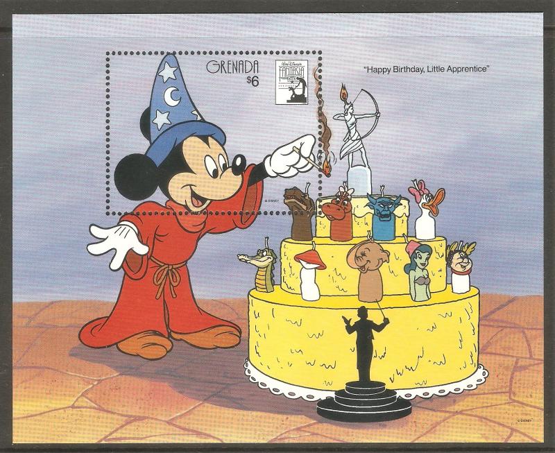 GRENADA Sc# 1928 MNH FVF Souvenir Sheet Disney Mickey Mouse