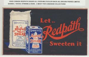 CANADA 1934 STUNNING REDPATH SUGAR ADVERT COVER, DROUIN FRERES LIMITEE RARE...