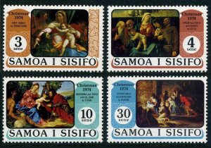 Samoa 407-410,410a,MNH.Michel 306-309,Bl.7. 1974.Sebastiano,Lotto,Titian,Rubens.