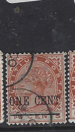 MAURITIUS   (P0810B)  QV  1C SURCH  SG 124  VFU