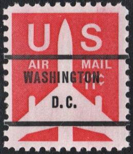 SC#C78b 11¢ Silhouette of Jet Precancel (Washington D.C.)