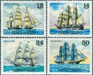 Samoa 1980 SG561-564 Ships set MNH
