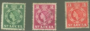 St. Lucia #157-159  Single