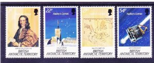 British Antarctic Terr (BAT) 129-32 MNH 1986 Halley's Comet Full Set of 4